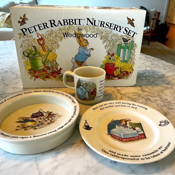 Wedgwood Other Vintage Peter Rabbit Nursery Set By Wedgwood Poshmark